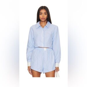 SNDYS X REVOLVE DARIAN STRIPE TOP. NEVER WORN. Size Small